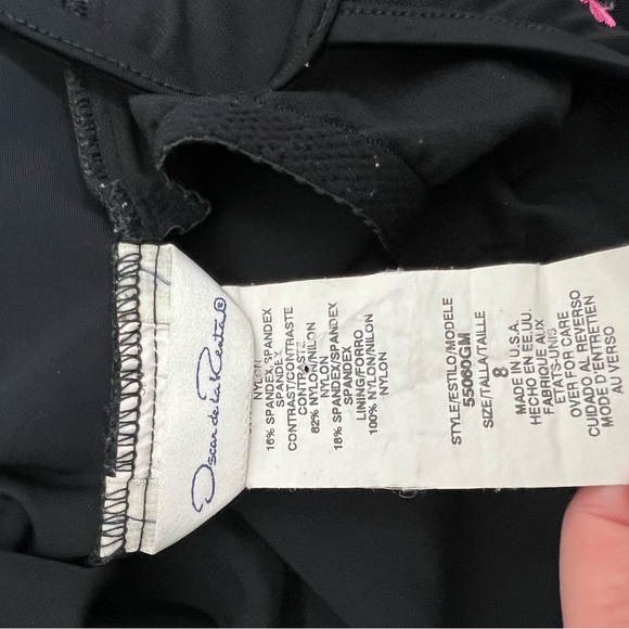 Oscar De La Renta Black Cherry Blossom Embroidered One Piece Swim - Picture 12 of 12